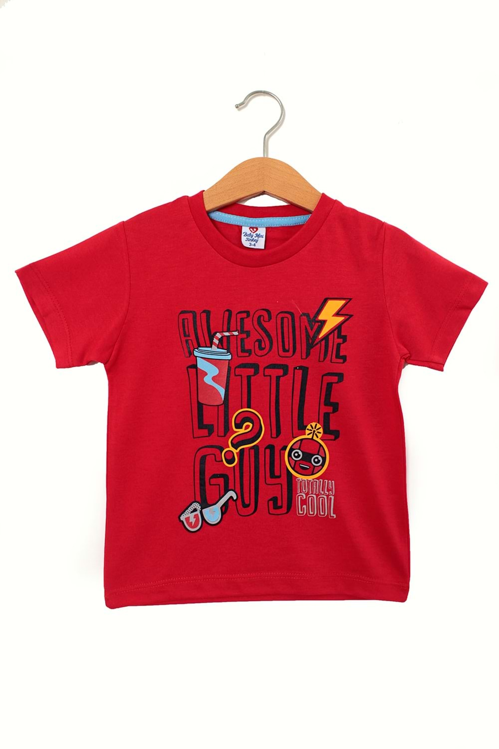 AWESOME ÇOCUK TSHİRT - Çocuksan - Tshirt - KIRMIZI - 5 YAŞ - CS2023000033-3356