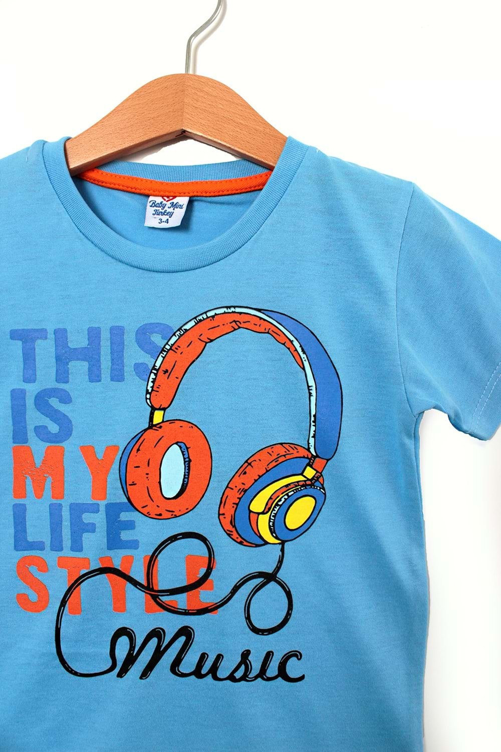 MUSİC ÇOCUK TSHİRT - Çocuksan - Tshirt - BEBE MAVİSİ - 5 YAŞ - CS2023000031-3269